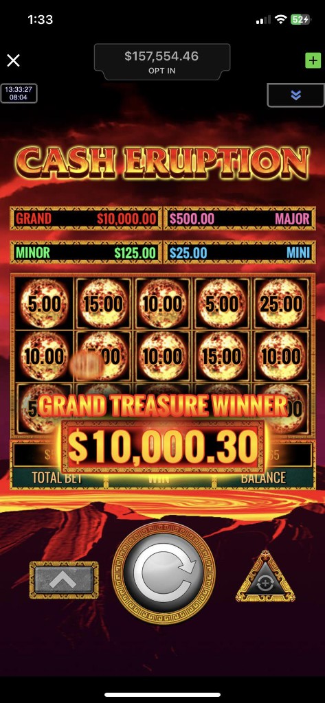 Cash Eruption slot — DraftKings Casino Studio